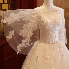 White wedding bridal prom dress gown RB0371