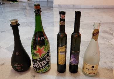 5 empty bottle