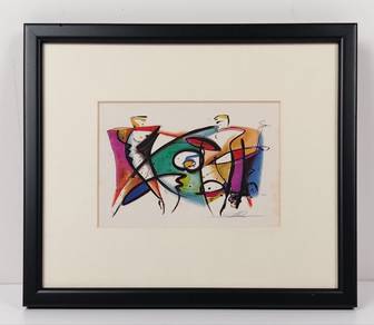 Frramed Lithograph Print - Rhythmus I