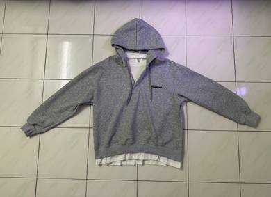 Grey Oversized Hoodie Minimal Style