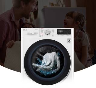 LG FV1409S4W 9kg Front Load Washing Machine S1K
