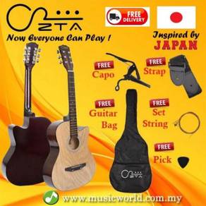 Zta 38 inch acoustic guitar mandschurica wood