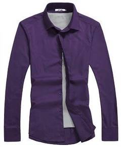 Z0515 PURPLE PLAIN FORMAL KEMEJA UNGU OFFICE SHiRT