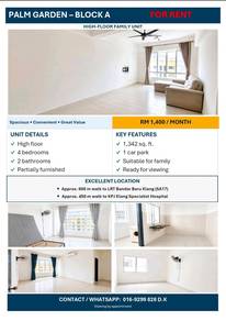 Apartment For Rent in Palm Garden Apartment