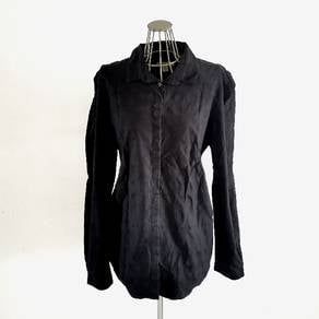 Burberry London Checked Black Long Sleeve Shirt