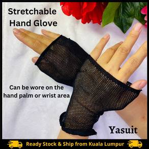 Hand Glove Stretchable Arm Fingerless Wrist
