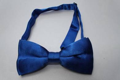 Royal Blue Adjustable Men Solid Bowtie Bow Tie