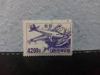 1954 South Korea Stamp, Airplane