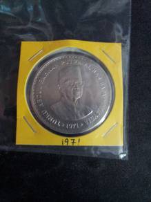 Malaysia Coin RM5 Tunku Abd Rahman 1971 - B2
