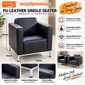 PU Leather singer Seater Sofa