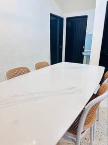 Meja makan marble