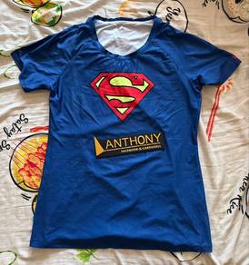 under armour x dc comic superman super girl tee