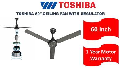 Toshiba 60" Ceiling Fan (Wall Regulator)