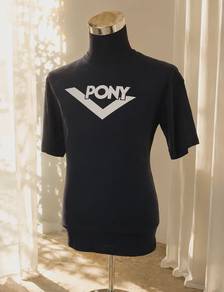 BAJU PONY Basic Logo Tee Shirt ( L )