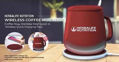 Coffee mug set & Wireless charger Pad