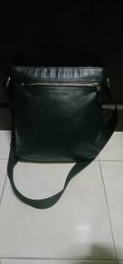 Coach Leather Sling Bag - dark blue