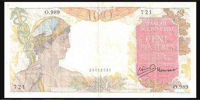 French Indochina 100 Piastres (1947-1954 ) ef