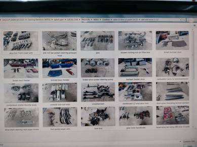 proton wira 1.3 1.5 1.6 spare part terpakai