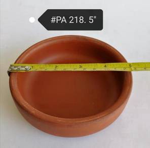 Clay Ceramic Pet Food Water Bowl PA218 5inch Cat