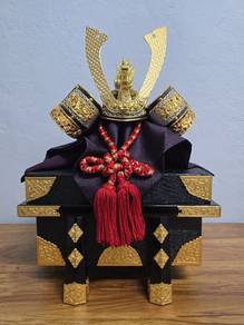 Japan Samurai Shogun Helmet Kabuto Display 武士摆件