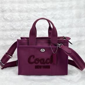 Coach Cargo 26 Vibrant Pink Canvas Tote Bag