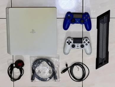 PS4 Slim Glacier White JB + 10 Games Full Set