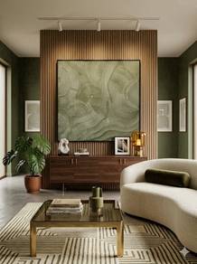 100L x 100H Ripple Geometry - Canvas, Wall Art
