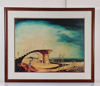 Surreal Desert Dreamscape Offset Lithograph Print