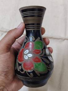 old brass vase
