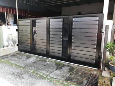 Pintu Pagar Metal Jaring