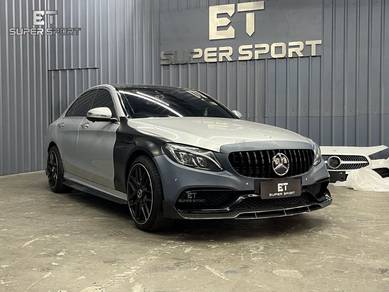 Mercedes W205 to C63 Bodykit Front Lip Side Skirt
