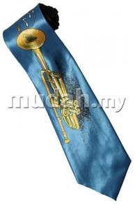 Trumpet Musical Instrument Fancy Cartoon Neck Tie