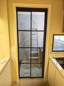 3) Pintu Slide N Swing Dapur Kace (Powder Coated)
