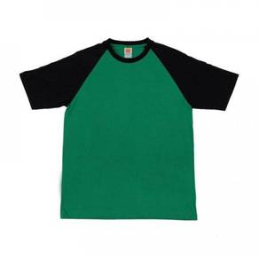 Tshirt Cotton Raglan OrenSport CT 5566 Green/Black