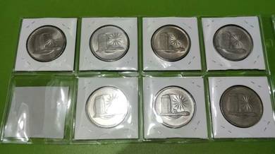 Malaysia Parliament RM1 coin complete set of 7