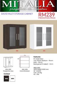 Multi Storage Cabinet | Kabinet Serbaguna | Rak