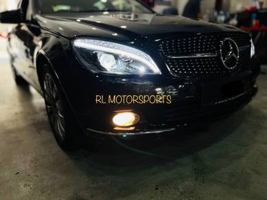 W204 led head tail lamp light mirror DRL bodykit