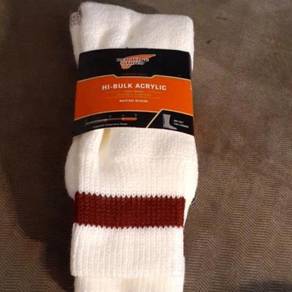 Red Wing Sock 80% Hi Bulk Acrylic White Mult 97222
