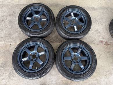 Rim te37 cutting japan 15 inch vios alza flx swift