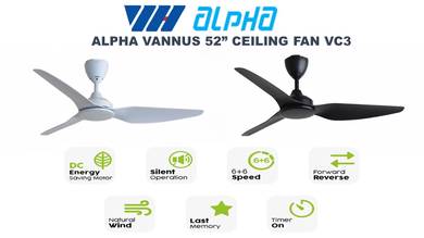 Alpha Vannus 52" Ceiling Fan with DC Motor