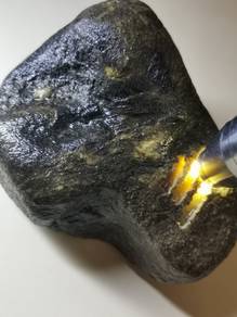 Icy Yellow Natural Burma Jadeite Jade Rough Stone