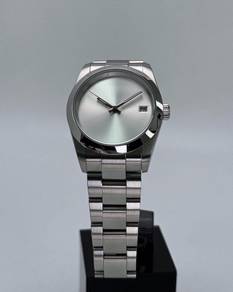 Custom Seiko Mod 36mm Silver Sterile Datejust