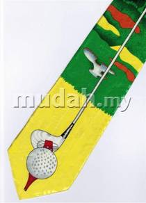 Golf Sport Fancy Cartoon Novelty Neck Tie