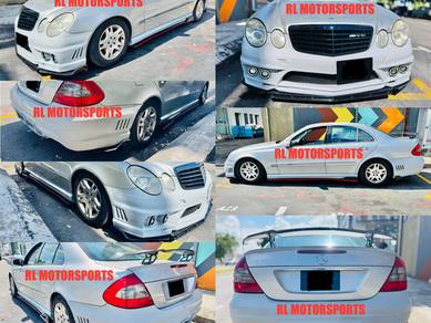 W211 bodykit head tail lamp grill bumper spoiler