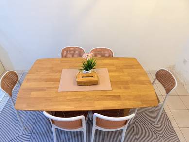 Meja Makan Muji 6 seater