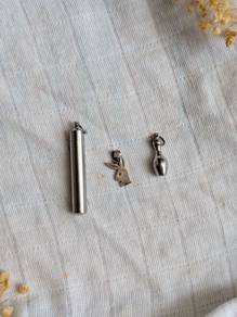 Vintage Silver Playboy Keychain Men's Boys Alloy P