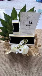 Box hantaran wedding, flower gold elegant