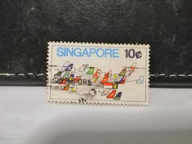 1973 Singapore Stamp Airlines Aviation Aircraft