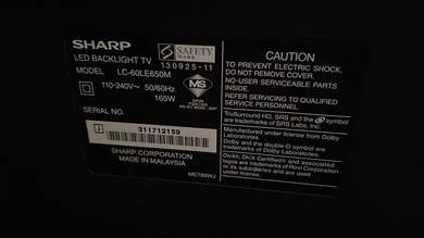 sharp full led 60inch