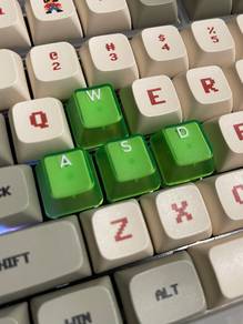 Transparent Green Pudding Cherry Keycaps